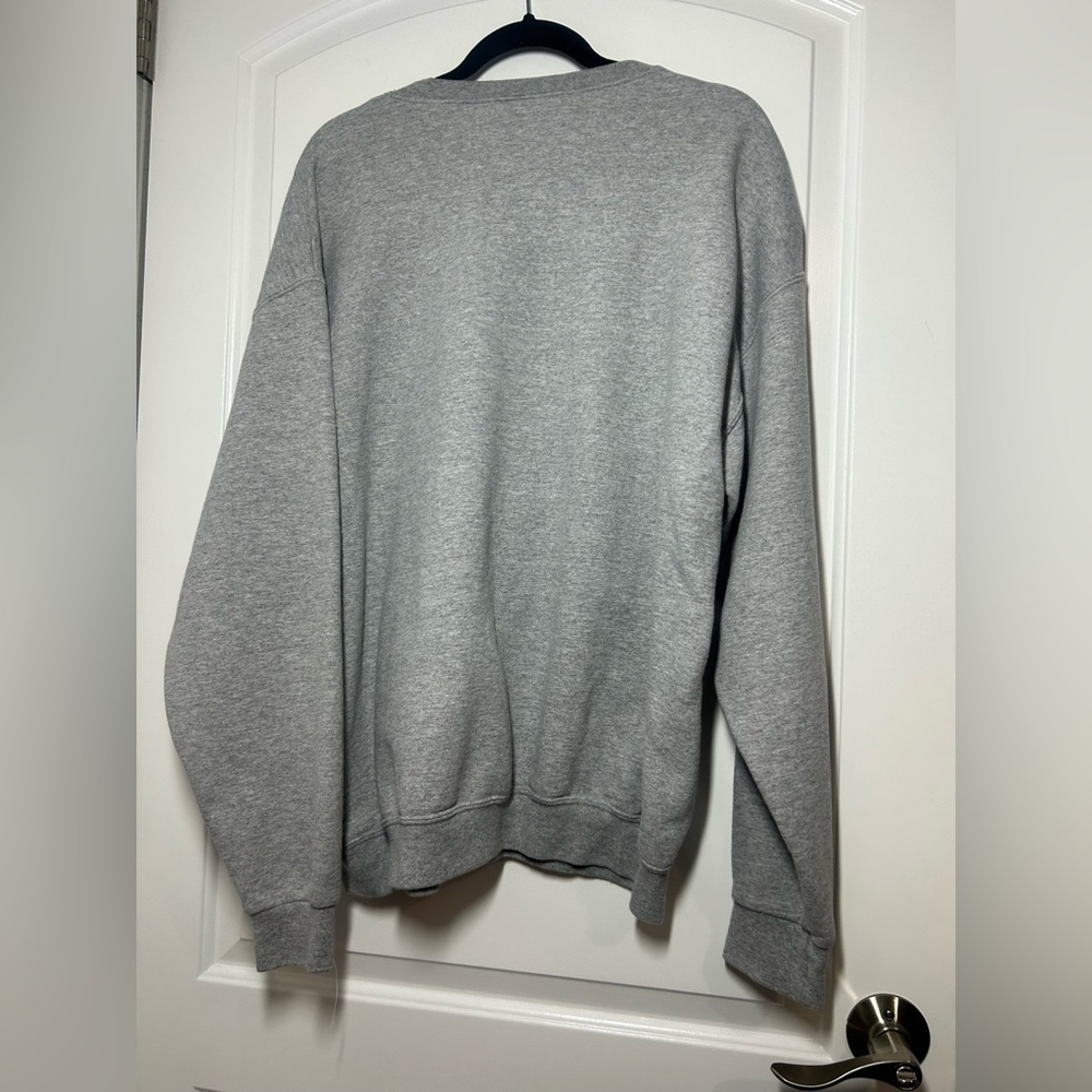 Taylor’s Version NFL football Grey Crewneck Sweater size XL cozy lounge swiftie - Picture 2 of 10